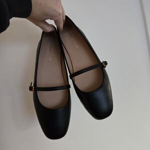 Cole Haan Women's Black Strap Flats